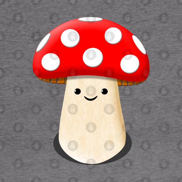 Cute Kawaii Mushroom by Braznyc